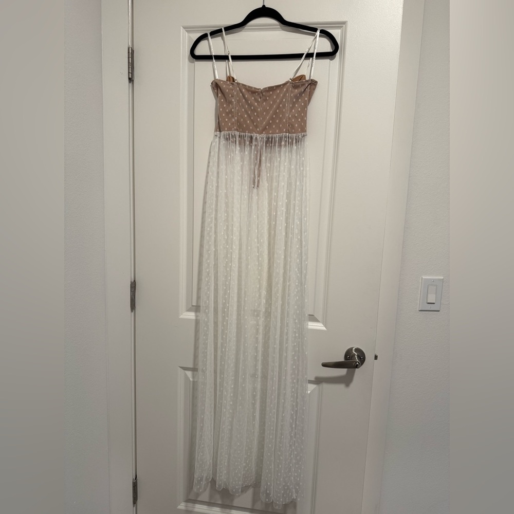 White Fox White Mesh Maxi Dress Size Small (Totally Bangin’) - Picture 5 of 5